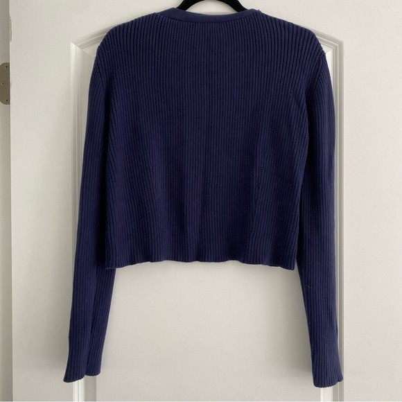 Helfrich cropped ribbed cardigan - Picture 2 of 4